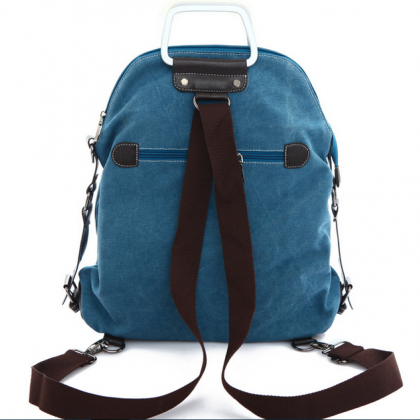 Fashion canvas shoulder bag backpac..