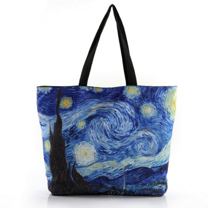 Van Gogh print single shoulder bag ..