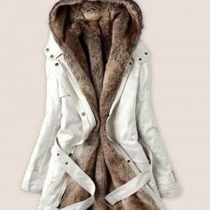 Faux Fur Lined Coat