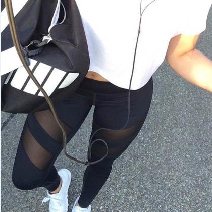 FREE Shipping Double Mesh Leggings