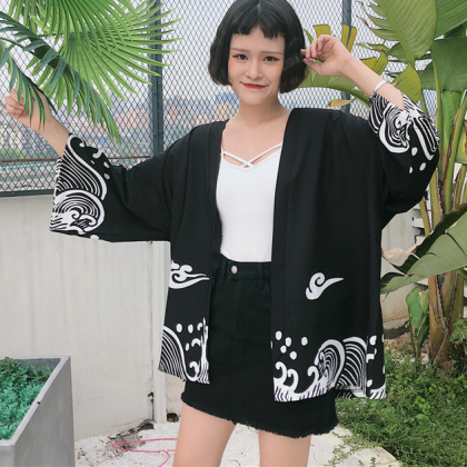 Wave & Cloud Sun-protective Coat