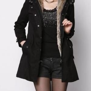 Winter Coats For Women With Faux Fu..