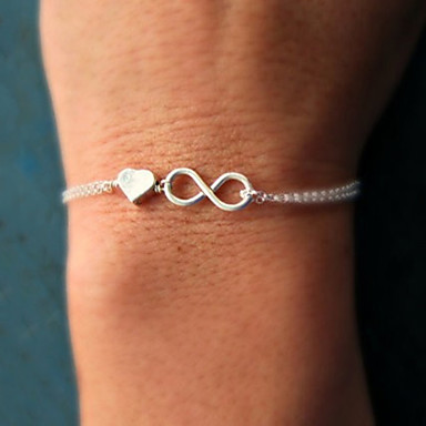 Love Heart & Number 8 Bracelet