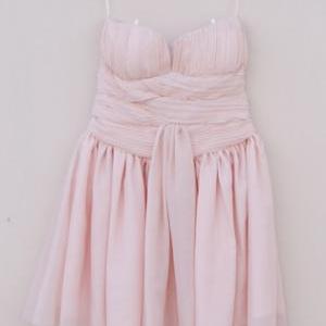 Sexy Pink Sweet Strapless Low-Cut D..