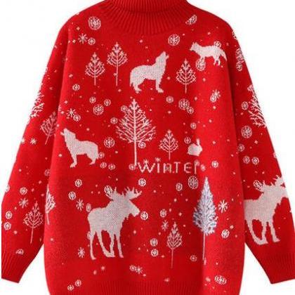 Women's Christmas Sweater Pullover ..