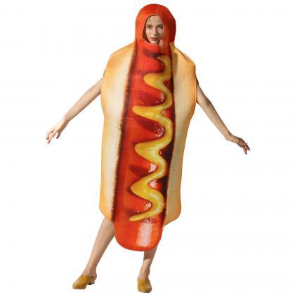Halloween party costume hot dog cos..