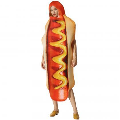 Halloween party costume hot dog cos..