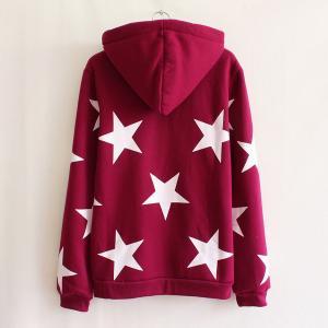 Cute Lovely star loose fleece hoody