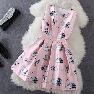 Fashion Printed Sleeveless Dress