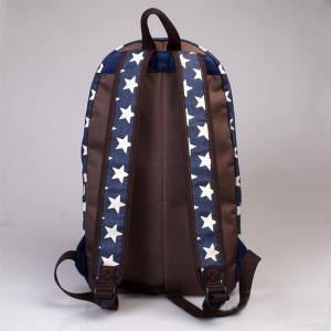 Sweet European Style Star Print Denim Backpack -..
