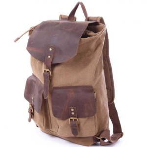 Handmade Leather Canvas Backpacks K..