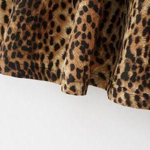 Leopard Print Elasticated Fluffy Sk..