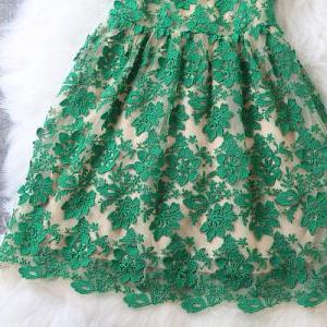 Lace Dress In Green