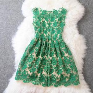Lace Dress In Green