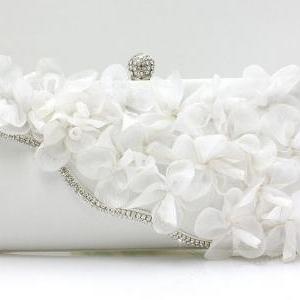Silver Color Bridal Pearl Clutch-Lu..