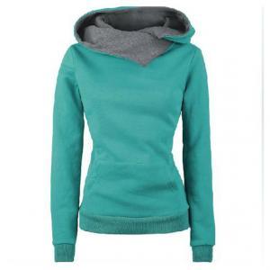 Pure Color Cotton Hooded Coat With ..