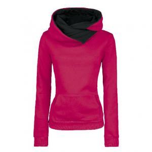 Pure Color Cotton Hooded Coat With ..