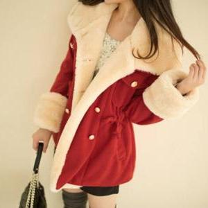Breasted Wool Coat Winter Jacket
