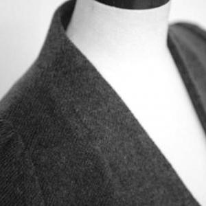 Gray Wool Linen Coat Gray Trench Wo..