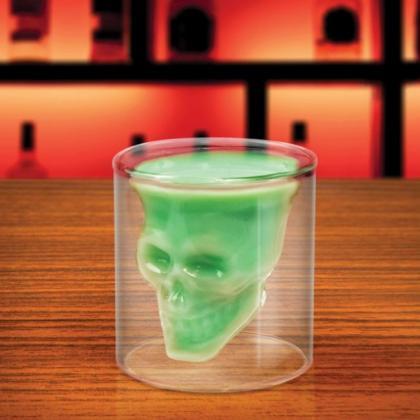 Novelty Crystal Skull Shot Glass Cu..