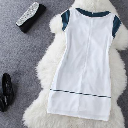 Fashion Plaid Round Neck Dress GH80..
