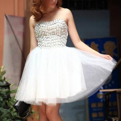 Temperament Pink Gauze Dress