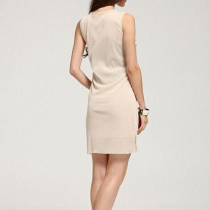 Slim Sequined Vest Dress