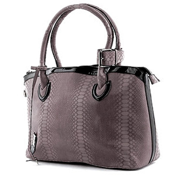 Leather Purse Grey Handbag Leather ..
