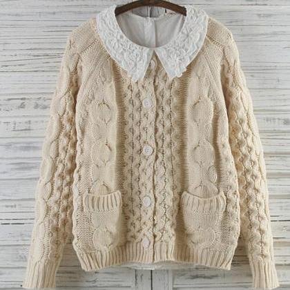 Thick Sweater Cardigan Sweater