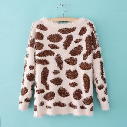 Wool Sweater Tiger Sweater Knitted Sweaters..