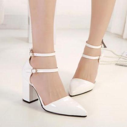 Sexy Women Sweet High-heeled Sandals With Pointed..