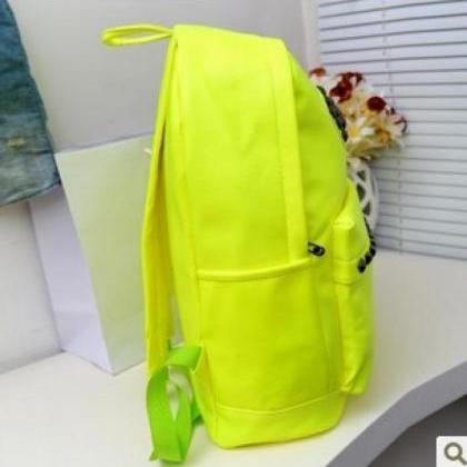  Fluorescent Studded Backpack