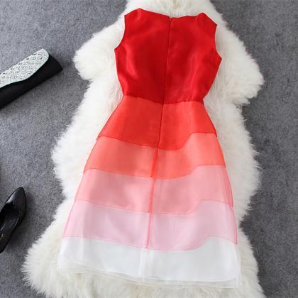 Gradient Stripes Dress skirt