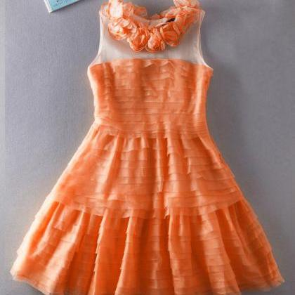 Organza Skirt Dress Sleeveless Dress