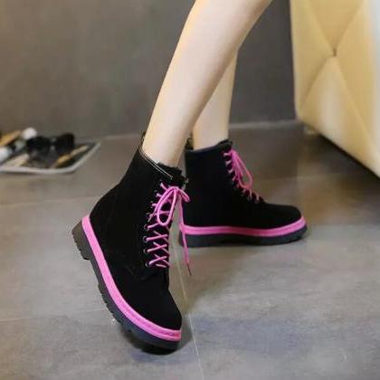 New 2015 Fall Winter Lace Up Ankle ..