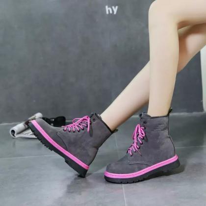 New 2015 Fall Winter Lace Up Ankle ..