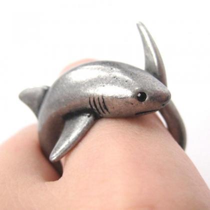 3D Realistic Shark Sea Animal Hug W..