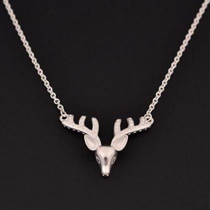 Women 925 sterling silver deer deer..