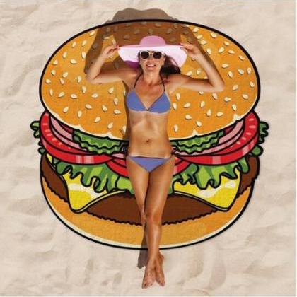 Hamburger 150cm Printed Summer Bath..
