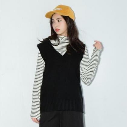 women's harajuku autumn knitted sol..