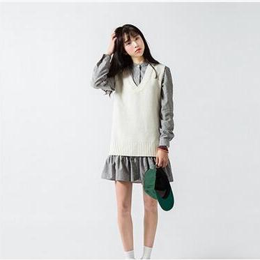 women's harajuku autumn knitted sol..