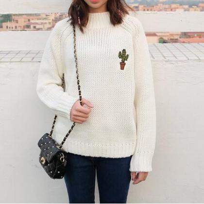 Knitted Turtleneck Pullover / Sweat..