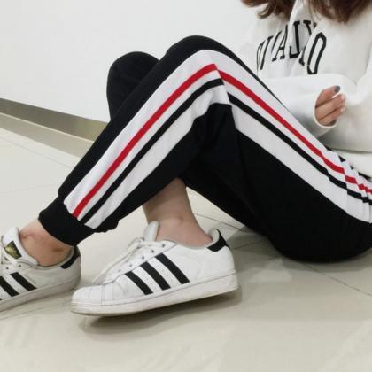 Track Pants Featuring Stripes Detai..