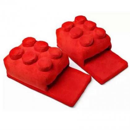 Thick wool cloth lego Blocks slippe..