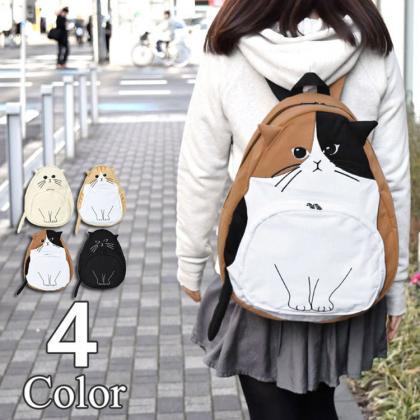 kawaii cat backpack school bag