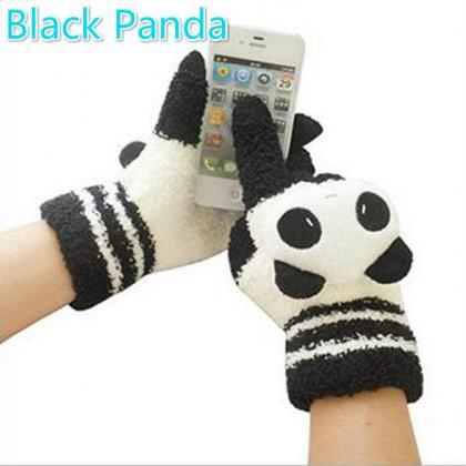 touch screen cartoon warm gloves