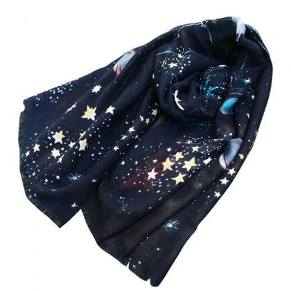 Galaxy Star Cashmere Scarf #yyl-30-2