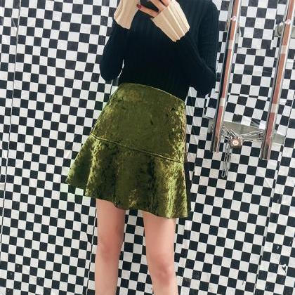 Super Quality Velvet Skirt