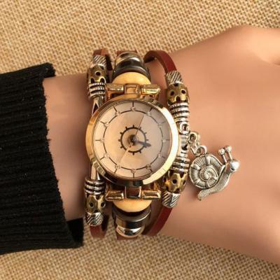 Cute Charm Leather Bracelet Watch