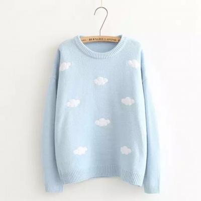 Cute Clouds Knit Sweater
